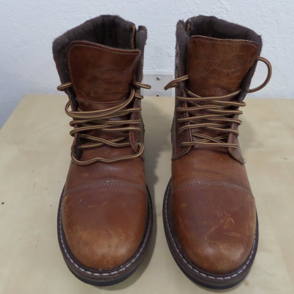 Crevo Mens Camden Lace Up Boots Ankle